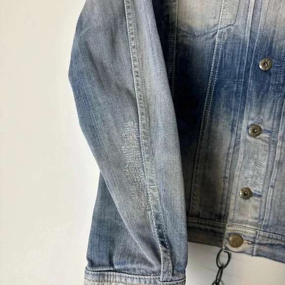 Vintage Diesel Repaired Denim Jacket Small - Picture 7 of 12